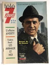 ►TELE 7 JOURS  n°192 - 1963 - DE CAUNES - HITCHCOCK - BERNARD HALLER - AZNAVOUR