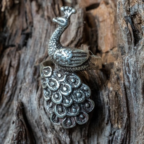 Paon 925 bague argent - paon,