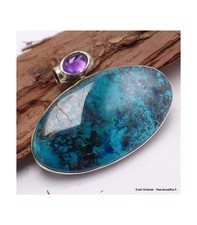 Pendentif design Shattuckite Améthyste cabochon CWA73.13