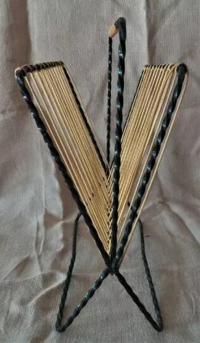Porte revues vintage scoubidou - porte-revues,