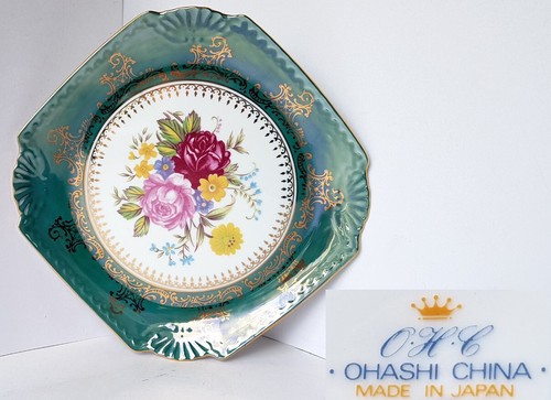 Assiette fleurs or - de, assiette,