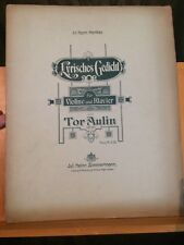 T. Aulin Poème lyrique Lyrische Gedicht violon piano op. 21 partition Zimmermann