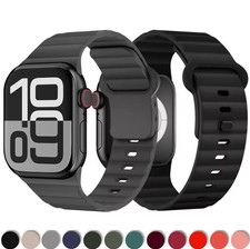 Bracelet Sport Silicone Apple Watch Ultra 2 10 9 8 7 SE 49 45 44 41 40mm Couleur