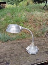 vintage petite lampe de bureau en aluminium années 1950