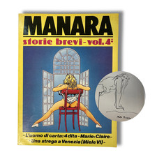 Manara Storie brevi vol. 4° - Dédicace de Manara - EO 1990