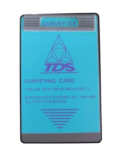 Tds survey surveying card - tds,