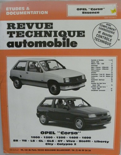 Revue technique automobile rta - revue,