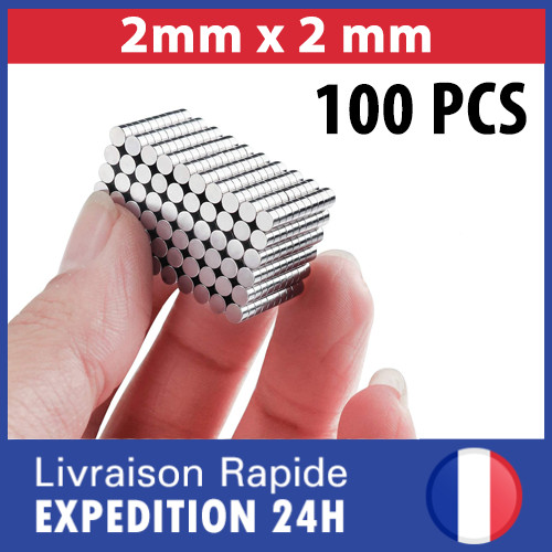100x petit aimant néodyme - petit,