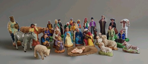 Lot santons pour crèche - santons,