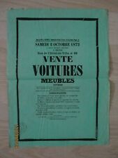 ancienne affiche vente de