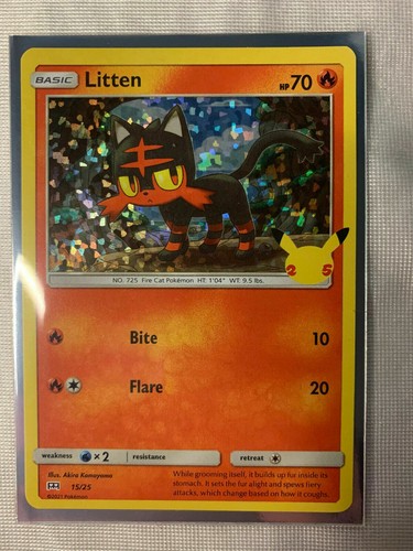 Pokemon litten 25 - 1x,