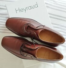 CHAUSSURES HEYRAUD, CUIR MARRON, POINTURE 40