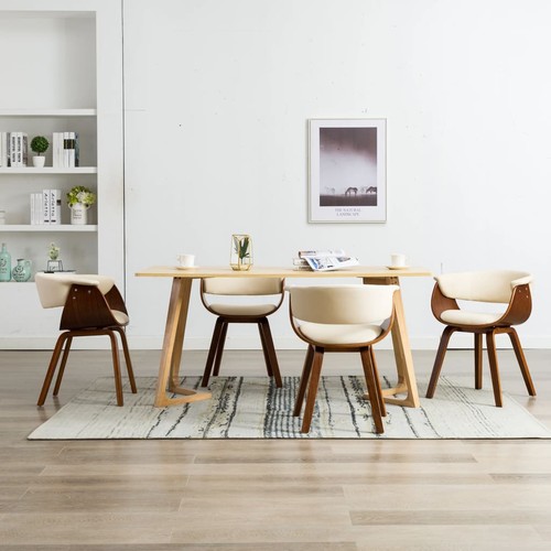 Bois courbé chaises de - 2x,