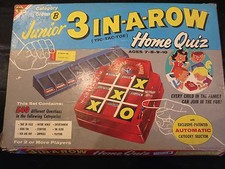 Jeu ! Boîte de Jeu ! Ancien ! Made USA ! Junior 3 In A Row ! Home Quiz ! J6