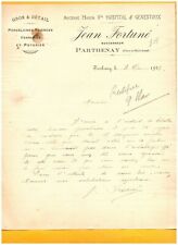 PARTHENAY (79) PORCELAINES FAIENCES "HOSPITAL & GENESTOUX / Jean FORTUNE" en1923