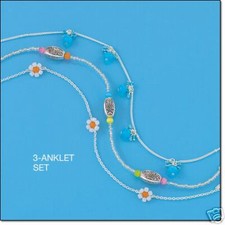 Cat's Eye Anklets Trio -