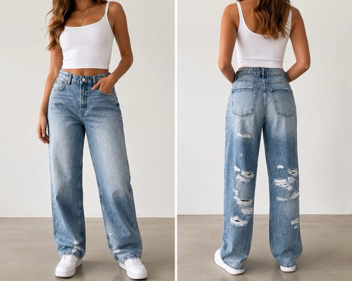 Zara distressed straight leg - straight,
