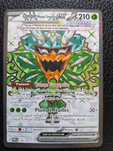 Carte pokémon ogerpon - pokémon, masque
