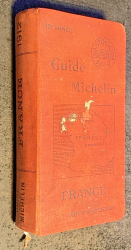 Guide michelin rouge - michelin, 1912