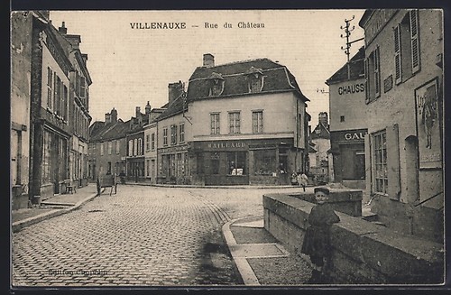 Cpa villenauxe rue du - cpa,