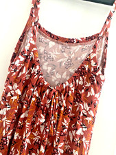 Robe mi longue orange rouille