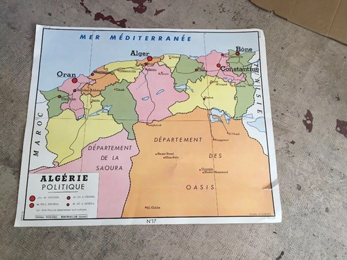 Ancienne carte scolaire - ancienne,