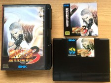 GAROU DENSETSU 3 COMPLET SNK NEO GEO AES NTSC JAPANESE CIB OVP Fatal Fury - VGC