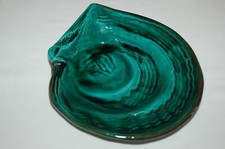 YVES TARDY VALLAURIS LARGE COQUILLAGE PLAT.. VIDE POCHE VERT