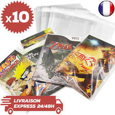 10 Protections Sachet Pochette Refermable Notice Jeux PS2 Wii Game Cube Xbox PC
