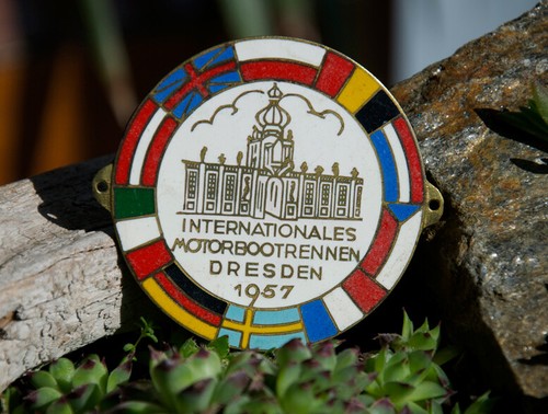 Vintage enamel boar regatta - boar,