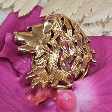 Clip Vintage Foulard Doré