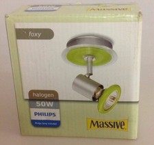 Massive Applique Foxy 54430/33/10 Acier Et Verre Vert ! Luminaire Unique Muraux