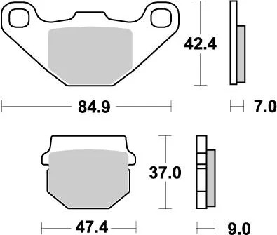 Plaquettes frein nitro - plaquettes,