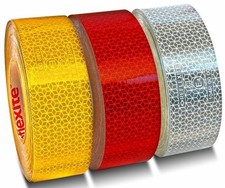 Ruban retro-réfléchissant adhésif rouge 50 m (Les 50 mètres)