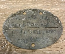 Plaque identité allemand ww2