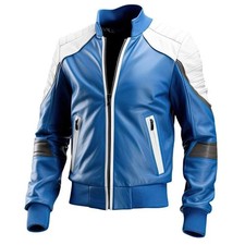Blouson bomber homme en cuir