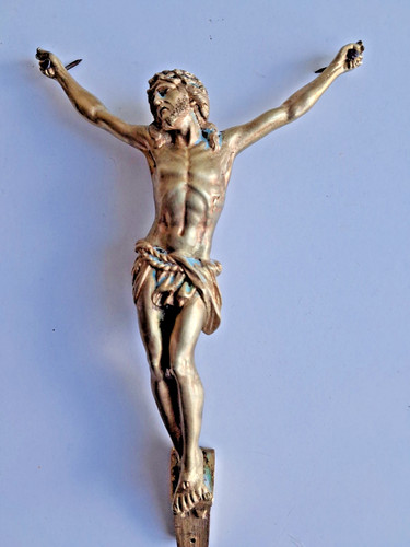 Christ bronze poser sur - à,