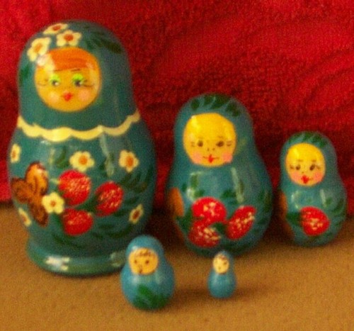 Handpainted russian nesting - russian,