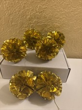 Gold Atomic Foil Pom Pom