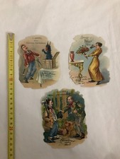 3 Anciennes chromos Chocolat