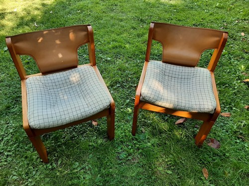 Paire fauteuils pin - de, et