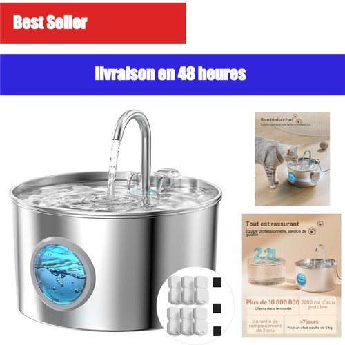 Fontaine eau pour - pour, inox