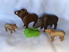 Playmobil Famille Sanglier Laie Et 2 Petits Forêt Ferme Campagne Animaux
