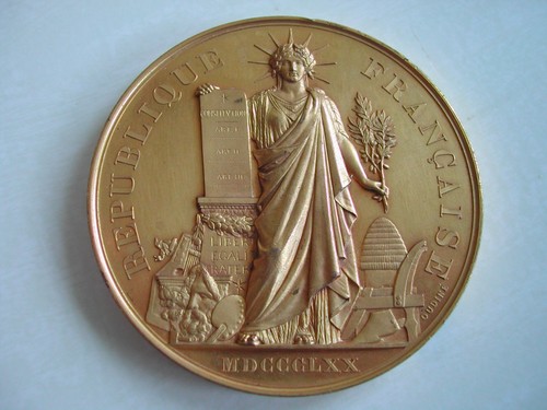 Médaille dorée siège - dorée, de
