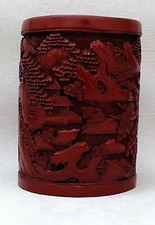 Chinese red lacquered  laque rouge