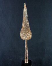 Art Africain Tribal - Ancienne Pointe de Lance Mossi en Fer - sur Socle - 36 Cms