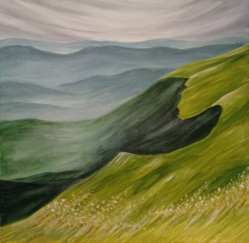 Tableau peinture acrylique - tableau, sur