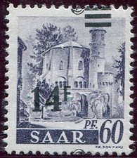 SARRE N°226 Surcharge très