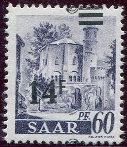 Sarre 226 surcharge - sarre, très