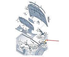 Levier d'actionnement de capot